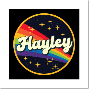 Hayley // Rainbow In Space Vintage Style Posters and Art